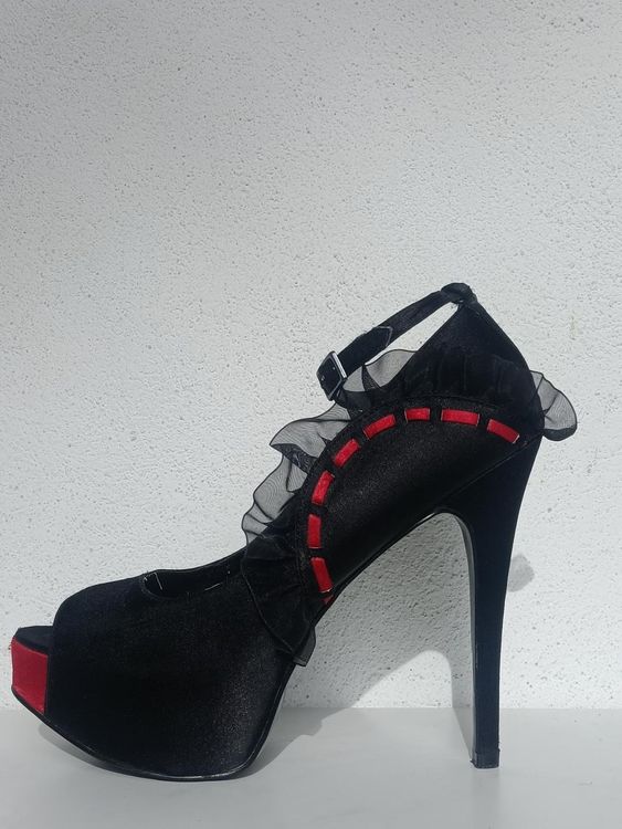 Escarpins Primark Noirs En Suédine - Taille 40/41 - Neuf Sans Emballage