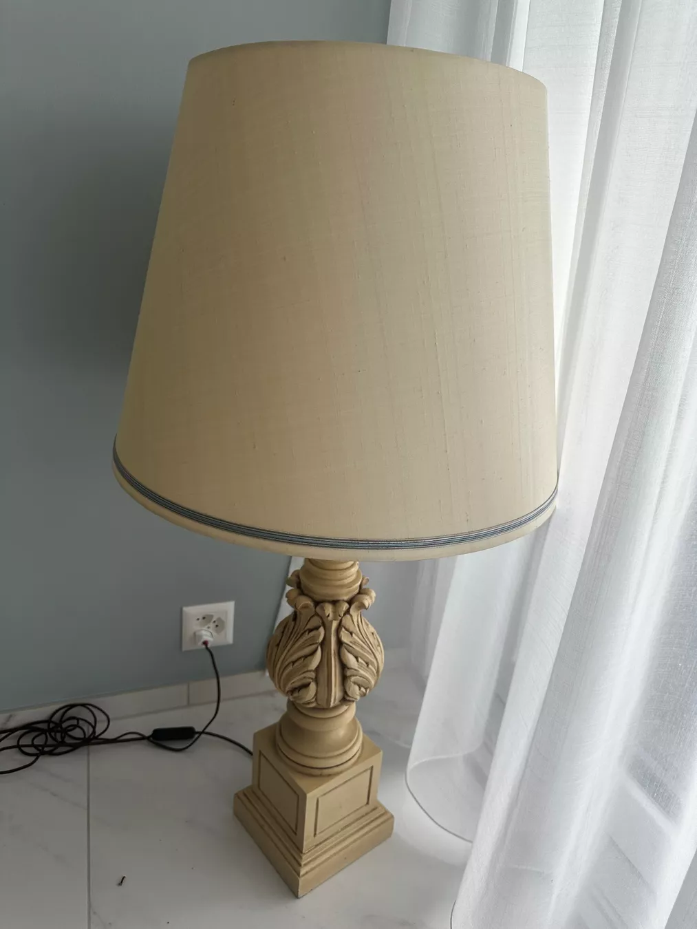Lampade: 2xStehlampe beige Standleuchte mit Schirm – Usato da Oberlunkhofen venduto da car_5r8v 1