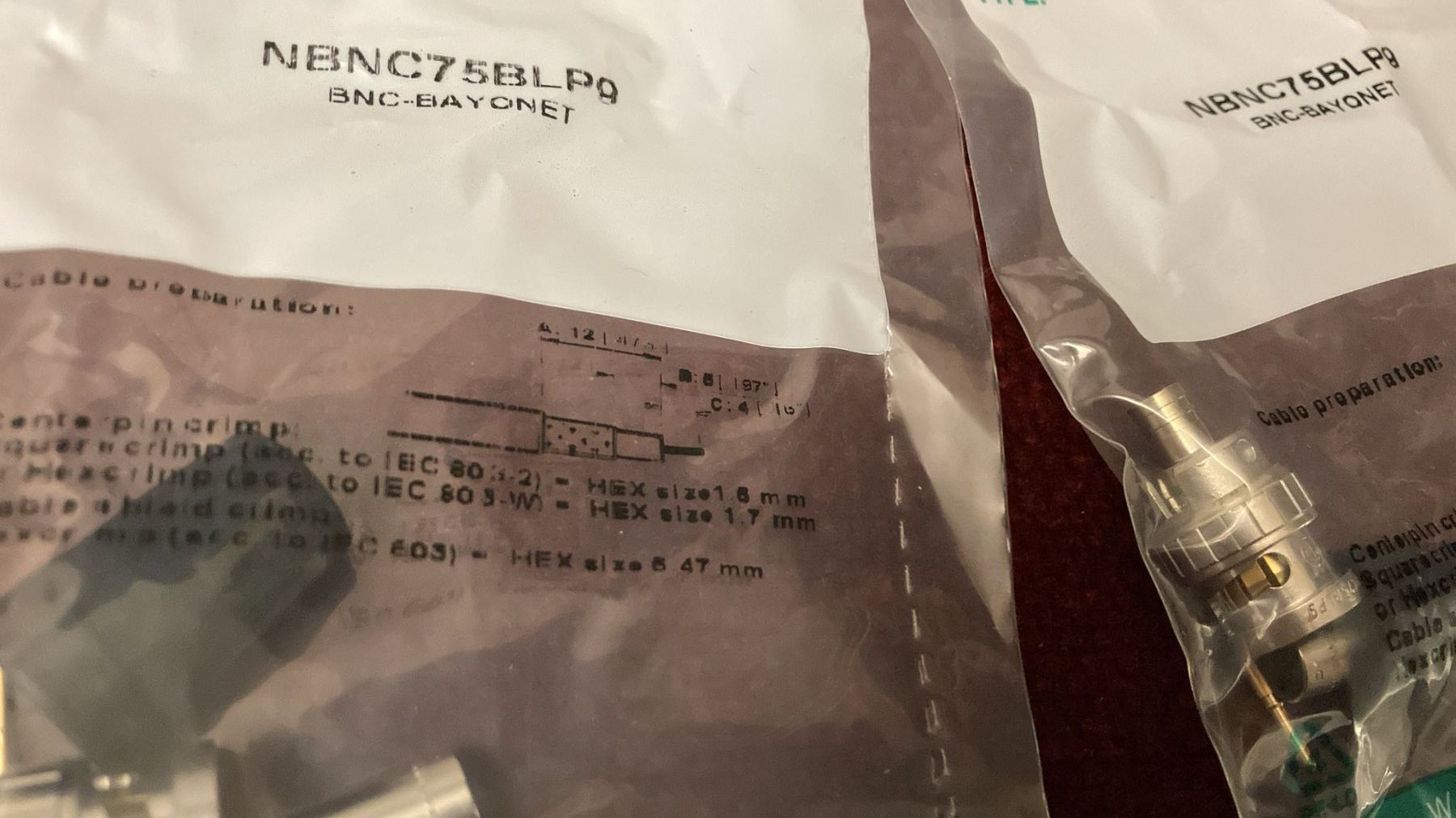 Neutrik Kabel: 11 Neutrik NBNC75BLP9 BNC-Stecker – Neu und originalverpackt aus Dietikon von Rima57 3