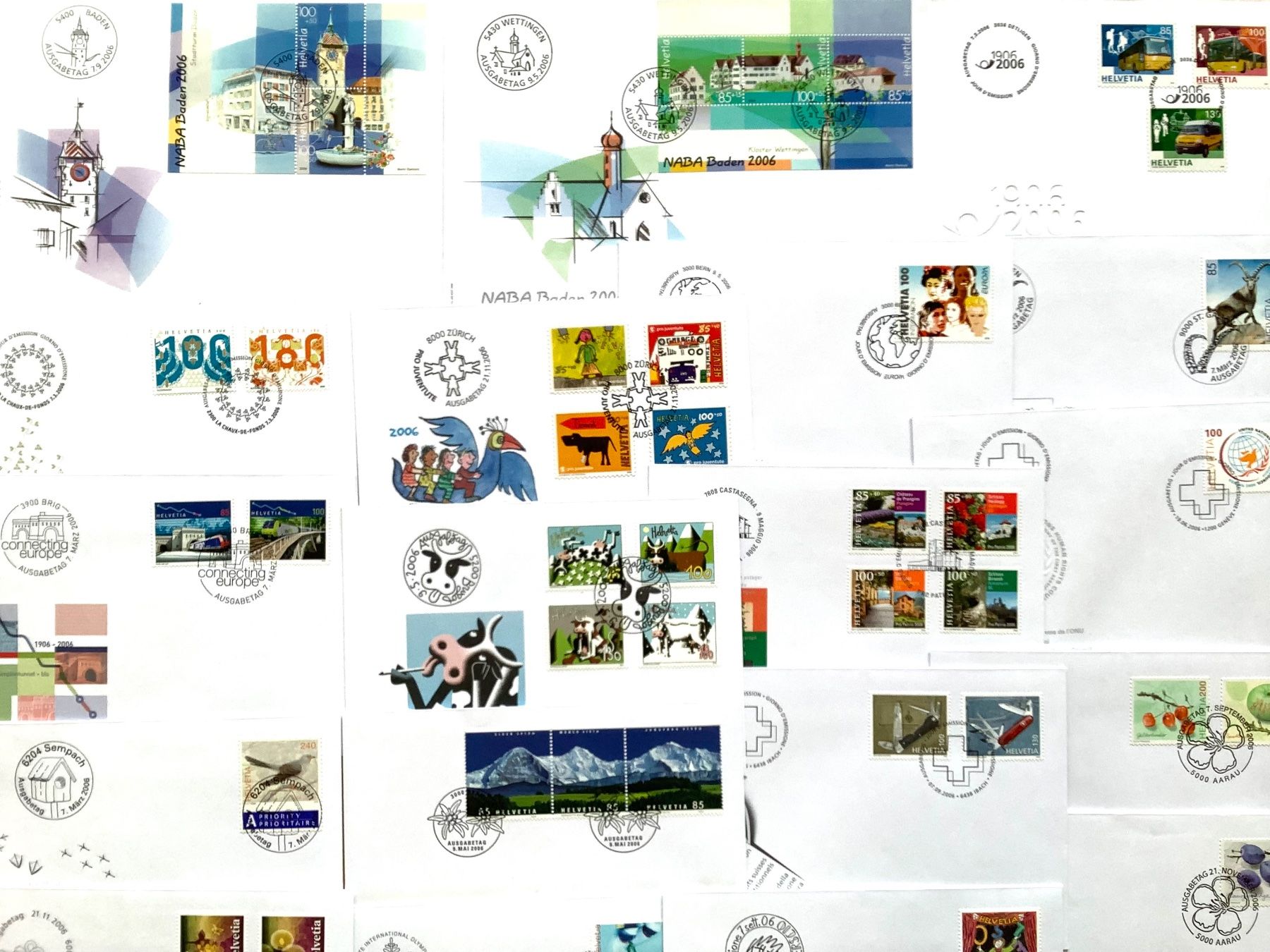 Tutti i francobolli: 2006 - Schweiz FDC Jahresausgabe – Nuovo (secondo la descrizione) da Liestal venduto da Skunk02 1
