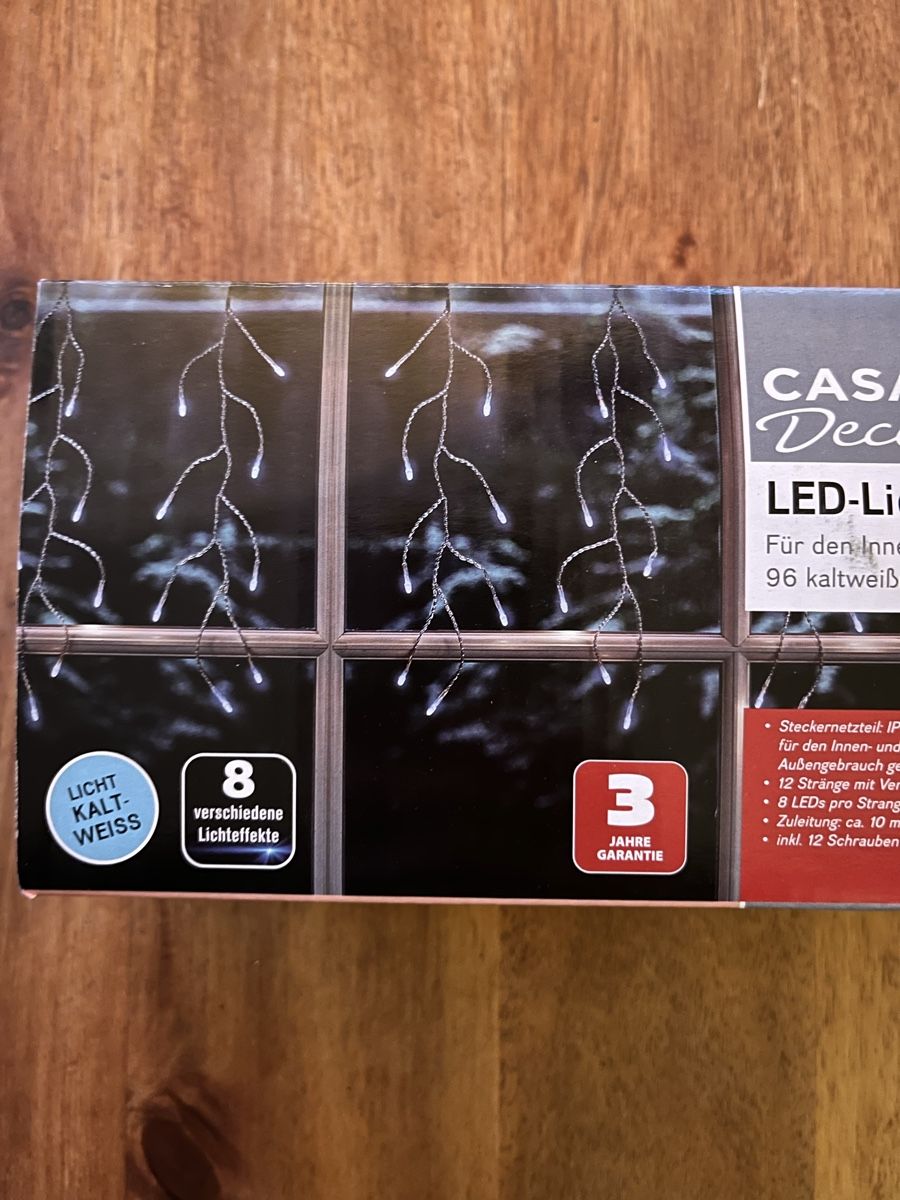 Ghirlande e barre luminose: LED Lichtervorhang Zweig – Nuovo e nell'imballaggio originale da Dietikon venduto da Ute7092 1