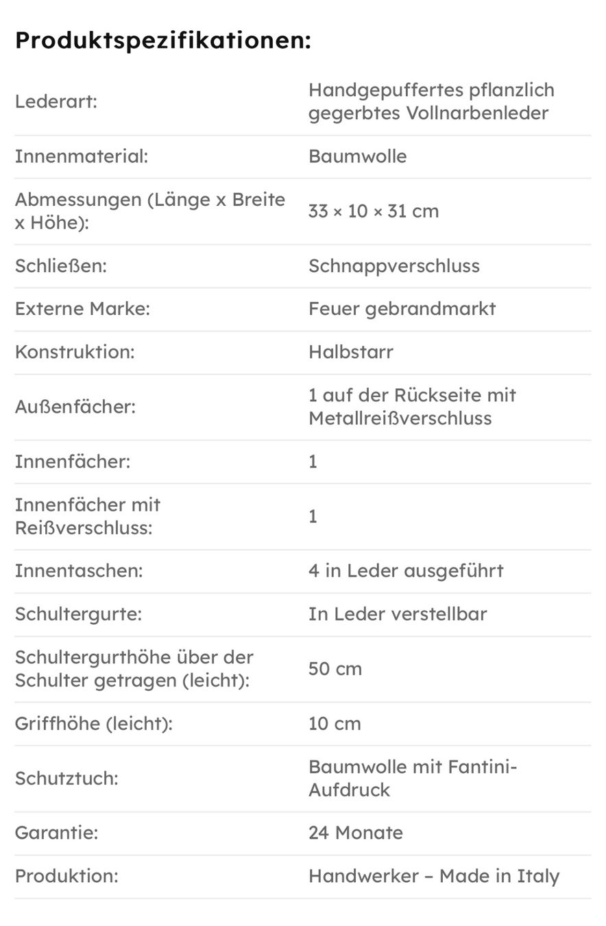 Zaini: Rucksack Tasche aus Leder Isabel – Nuovo e nell'imballaggio originale da Wittenbach venduto da bes_k8vr 5