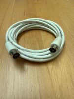 📺 TV-Antennenkabel – Koaxial Stecker/Buchse – Weiss