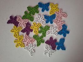 Bunte Holzschmetterlinge 🦋 zum Basteln & Dekorieren