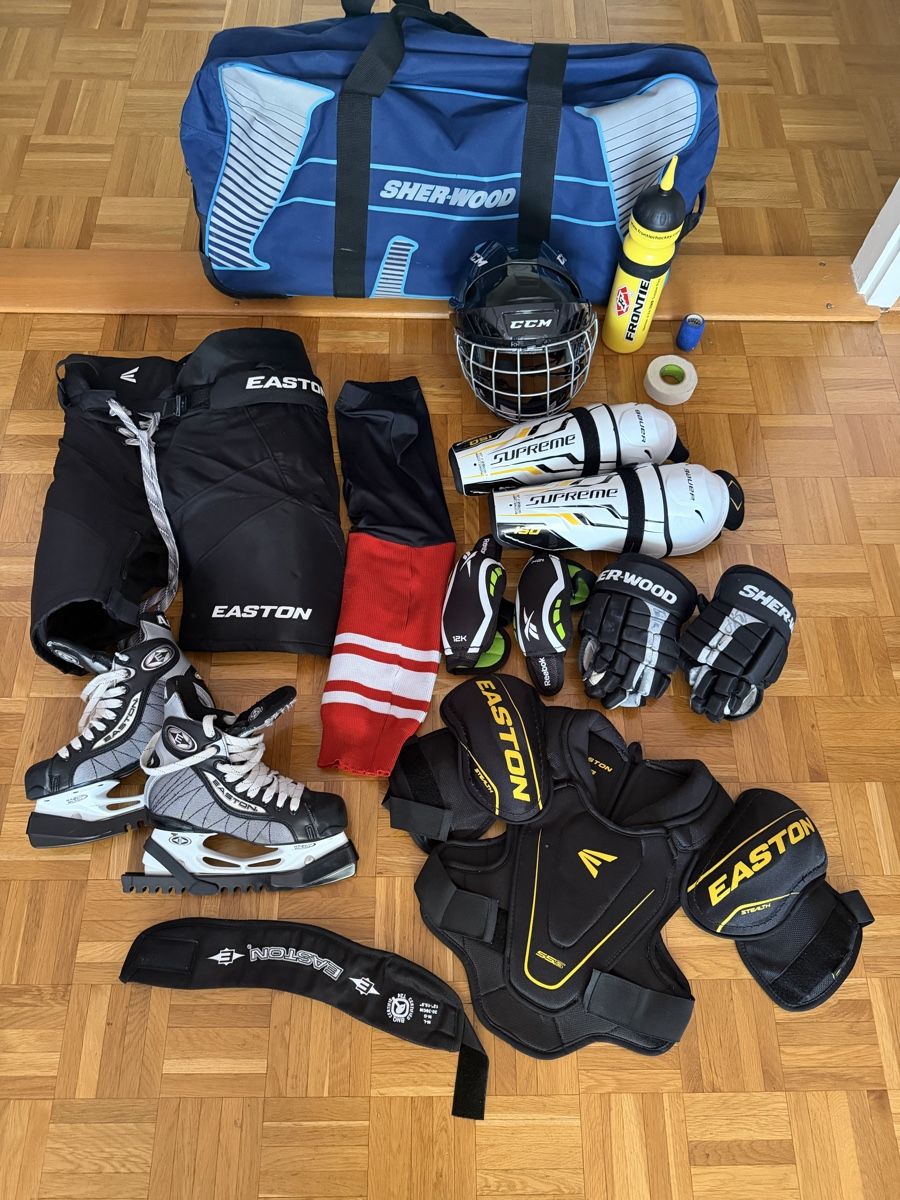 Schutz & Schoner: Equipement hockey complet junior  – Neu (gemäss Beschreibung) aus Genève von len_5q5n