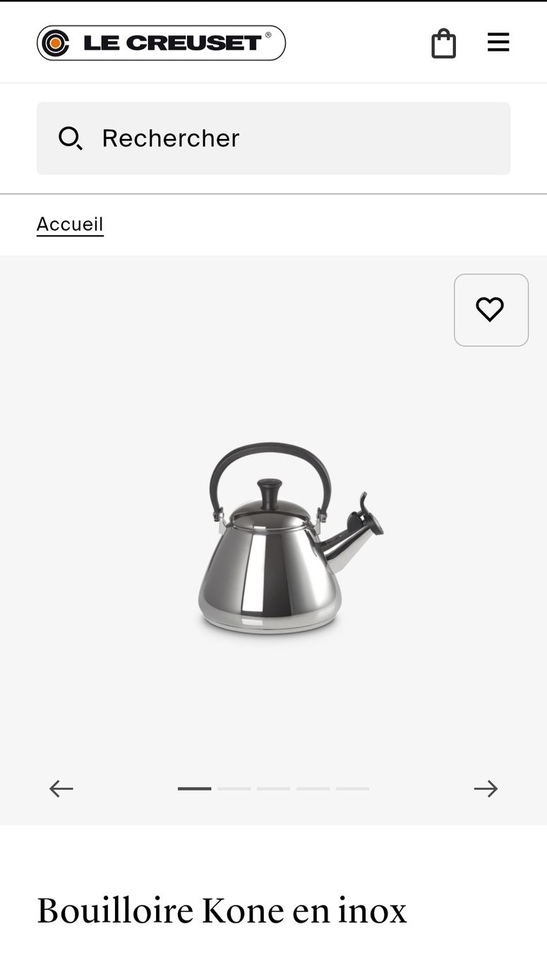 Le Creuset Bollitori: Le Creuset Bouilloire Kone inox – Usato da Bussigny venduto da niwa_mikan 4