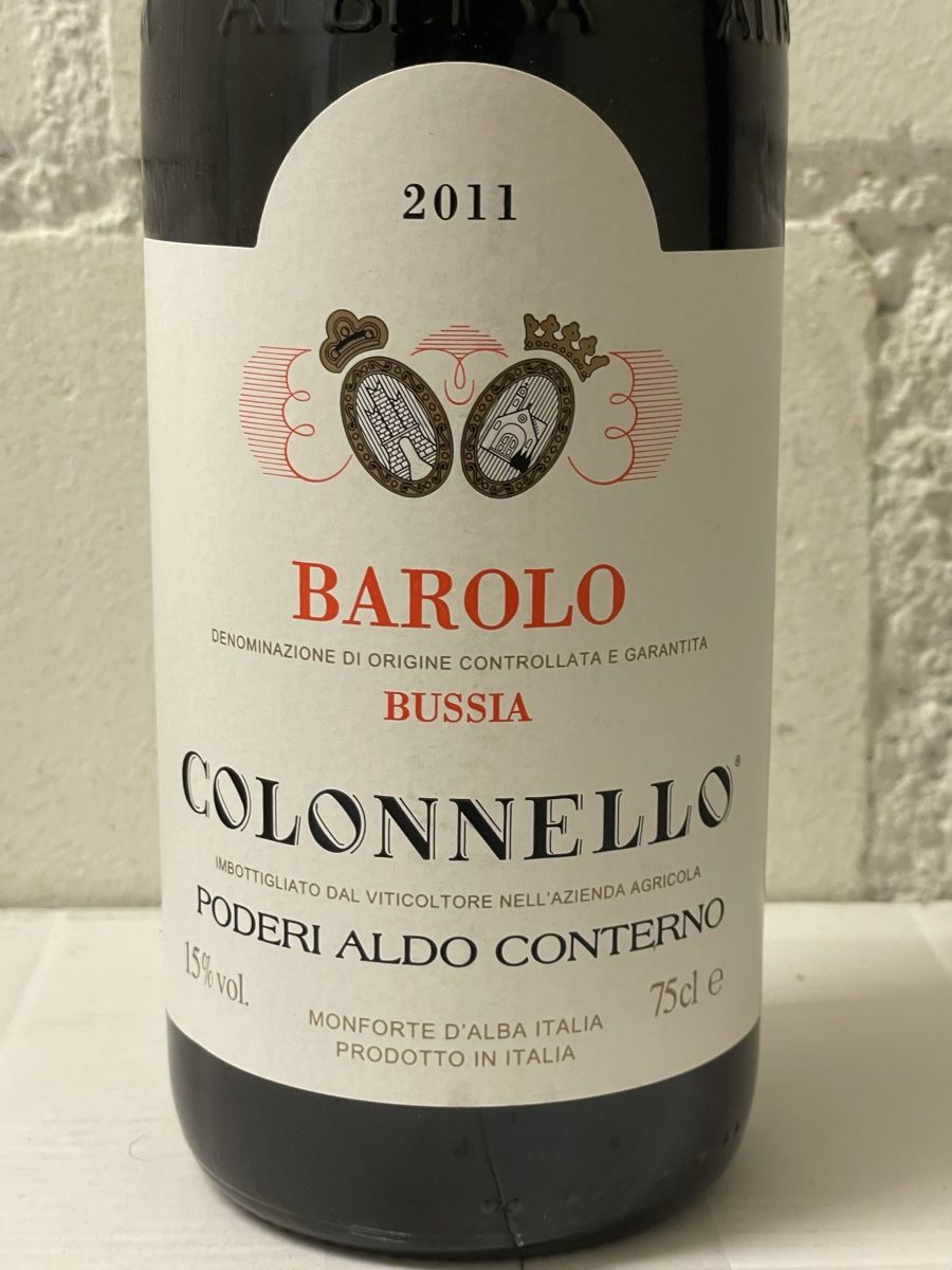 Vins: Aldo Conterno, Barolo Colonnello 2011, aus Klimakeller. – Neuf avec emballage d'origine à Zürich par Bohn
