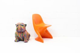 Casalino Kinderstuhl orange von 1972 - Versand möglich