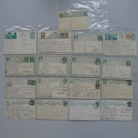 1910-1934, 17 saubere Bundesfeierkarten, meist gelaufen