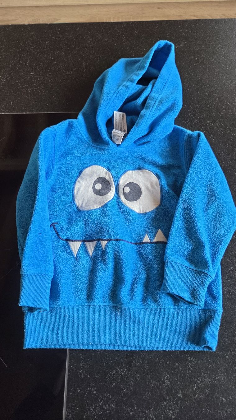 Maglioni & Felpe: Monster-Hoodie, Grösse 98  – Usato da Bellwald venduto da Krabby94