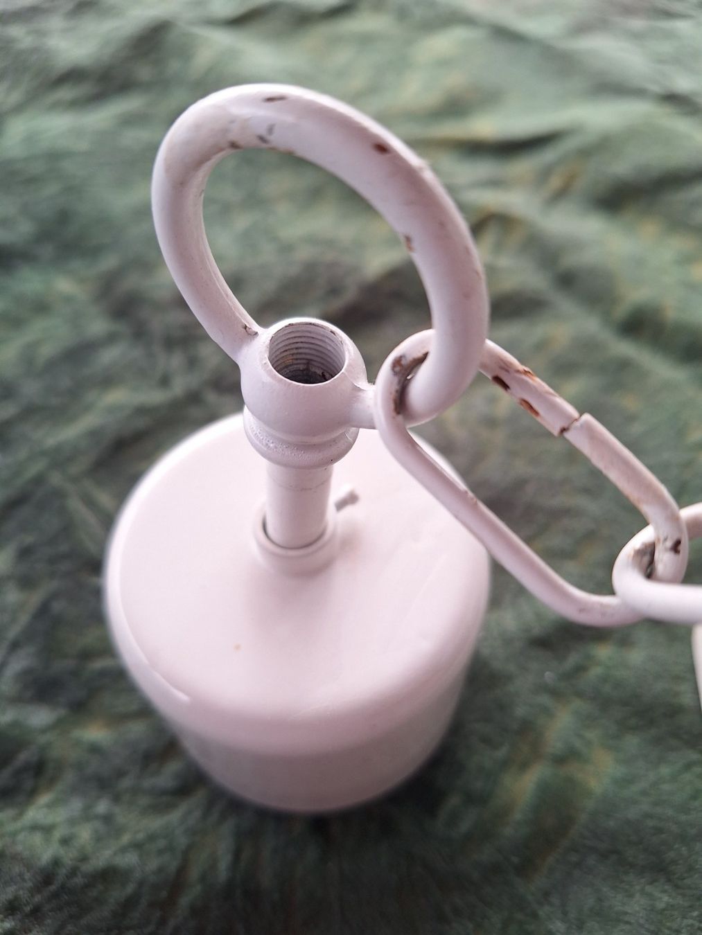 Kronleuchter & Deckenlampen: KLEINER HÄNGELEUCHTER WEISS – Gebraucht aus Huttwil von Kunterbuntli 3