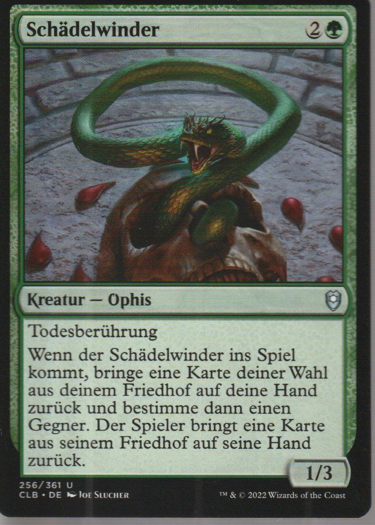 Magic The Gathering Carte collezionabili: TCG Magic The Gathering MTG CLB 256 Schädelwinder – Nuovo (secondo la descrizione) da Vezia venduto da Aquarius_Age