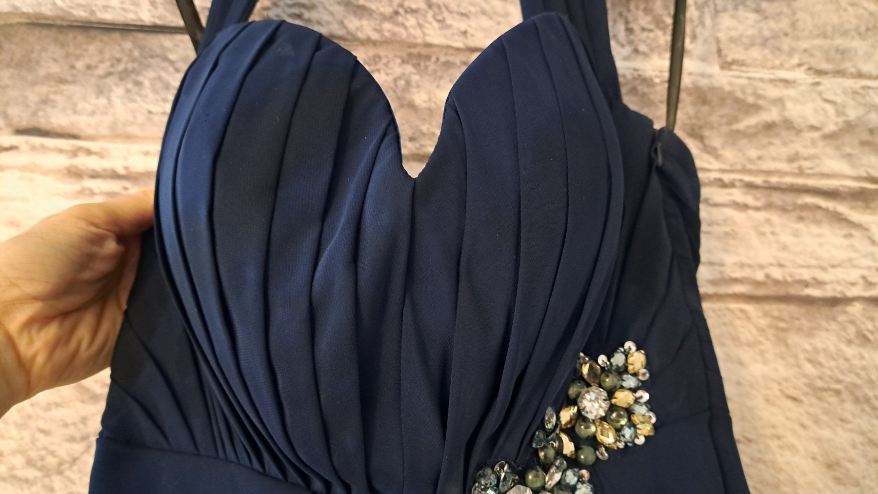 Vestiti: Abendkleid / Festkleid dunkelblau | Gr.38 – Usato da Steinhausen venduto da Ovi27 2