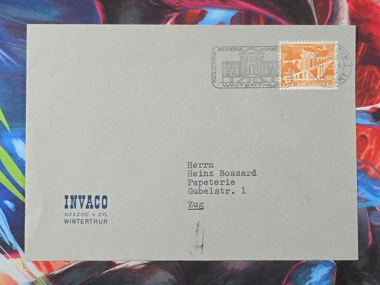 Tutti i francobolli: CL33 Enveloppe + Timbre Suisse 1958 – Usato da Cousset venduto da Patrick_Collections