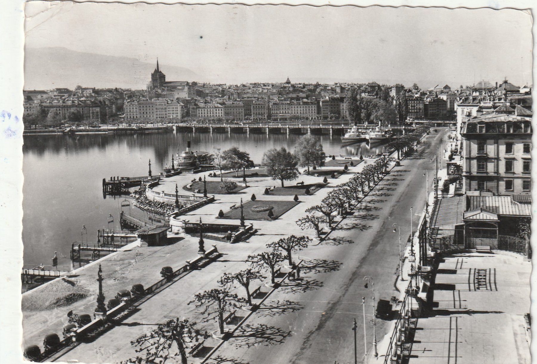 Cartoline postali: Genf alte Karte – Usato da Lumbrein venduto da made02