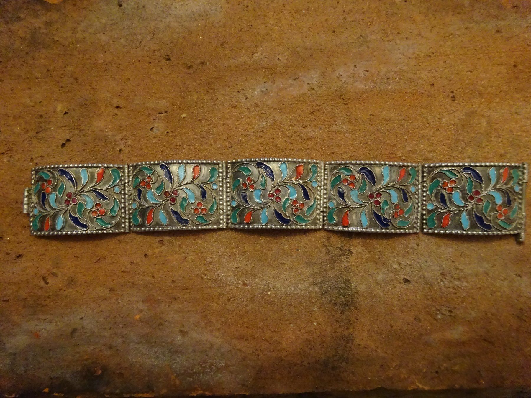 Bracciali & Braccialetti: Armband Silber Cloisonné – Usato da Esslingen venduto da FetteSchnecke 2