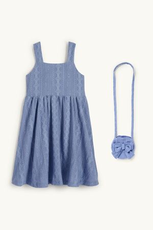 NEU mit Etikett! Mädchen Kleid mit Tasche, Grösse 116