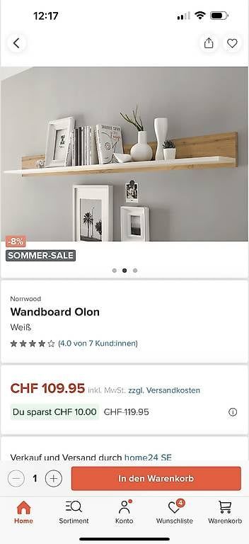 Regale: Noch originalverpacktes Wandregal City/Giron oder Olon – Gebraucht aus Winterthur von ele_58r8 4