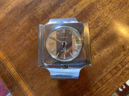 Gübelin Spangenuhr selten frühe Quartz Uhr Space Age 1970s