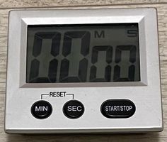 Küchenwecker digital Silber gut erhalten