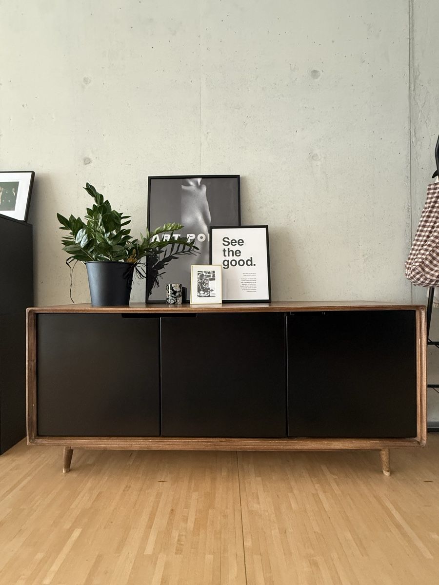 Maisons du monde Büffets: Design Sideboard Maison du Monde Mangoholz – Gebraucht aus Winterthur von JB_Design_Archive 1