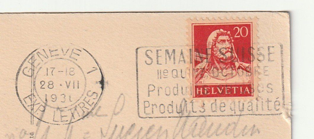 Cartoline postali: Ansichtskarte Genf Vue Générale 28.07.1930 – Usato da St. Gallen venduto da Ricardo_Deals 2