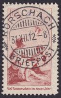 1912, Vorläufer I deutsch, Vollstempel RORSCHACH SG