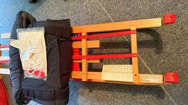 Holzschkitten mit Sitz - klappbar