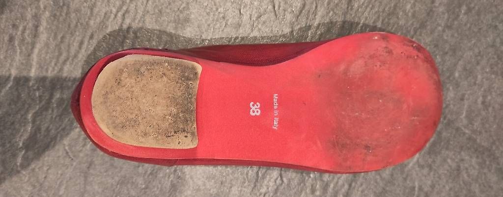 Damenschuhe: Rote Halbschuhe, echtleder, Gr. 38 – Gebraucht aus Zäziwil von Nilix8 1