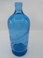 Blaue Glasflasche, Syphonflasche Hürlimann Luzern