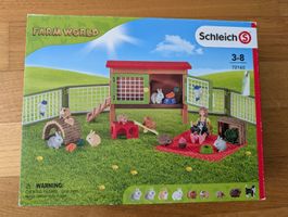 Schleich Farm World 72160 Kleintierstall Top Zustand! 