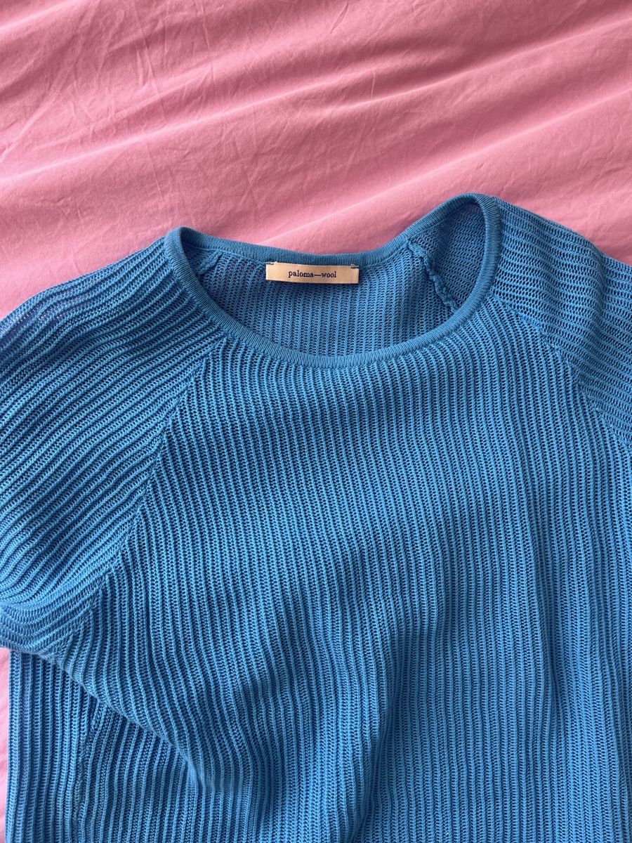 Top: Paloma wool knit top blue – Usato da zürich venduto da schmid1234 1