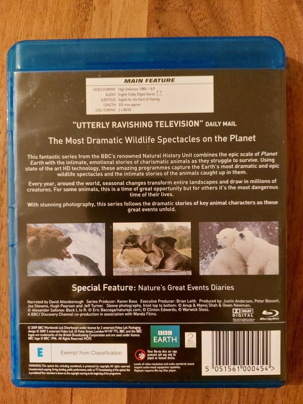 Tutti i DVDs: Blu Ray - BBC Nature's Great Events – Usato da Rheinfelden venduto da FilmAuktion 1