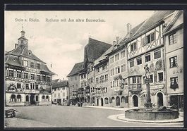 Stein a. Rhein, Rathaus mit den alten Ba