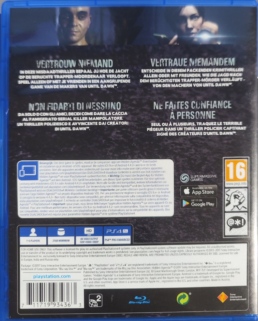 Sony Spiele: PS4 Hidden Agenda Krimi Abenteuer – Gebraucht aus Davos Dorf von bertuuu 2