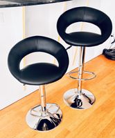 2x Barhocker, höhenverstellbar, Kunstleder, guter Zustand!