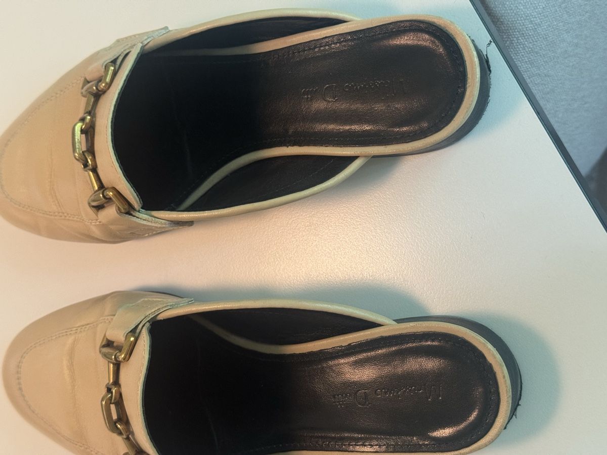 Massimo Dutti Scarpe da donna: Beige Leather Loafers Mules Size 37 – Usato da Zürich venduto da Anastasiya_g 4
