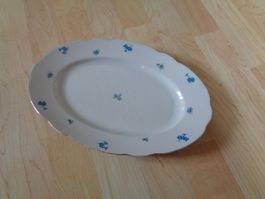 Platte Kornblumenmuster mit Stempel Bavaria 28