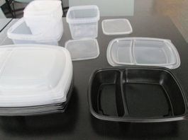 Plastik-Behälter geeignet für Mikrowelle (1910-TJAH)