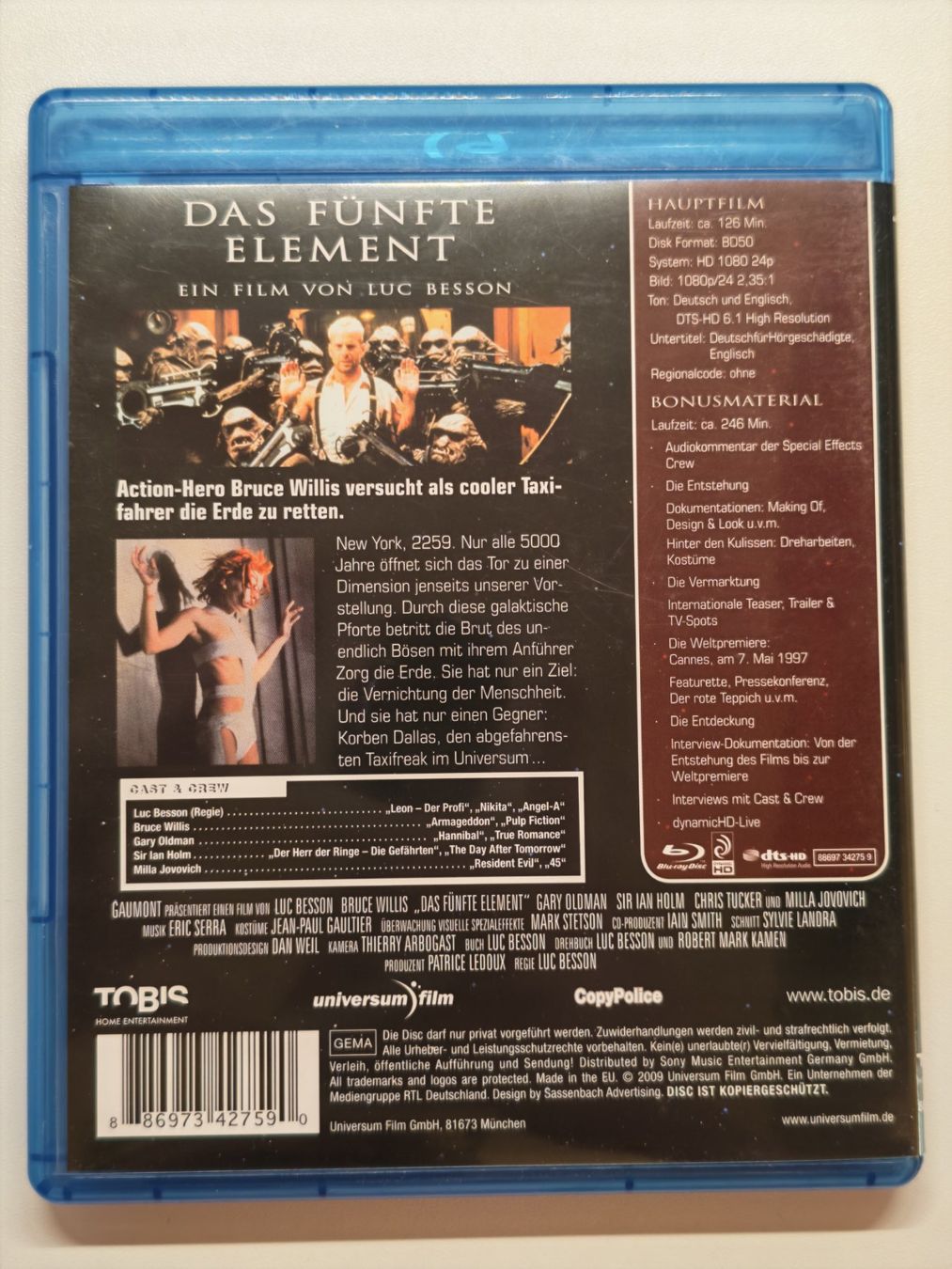 Tutti i DVDs: Das fünfte Element – Usato da Liestal venduto da Kratzilla 2