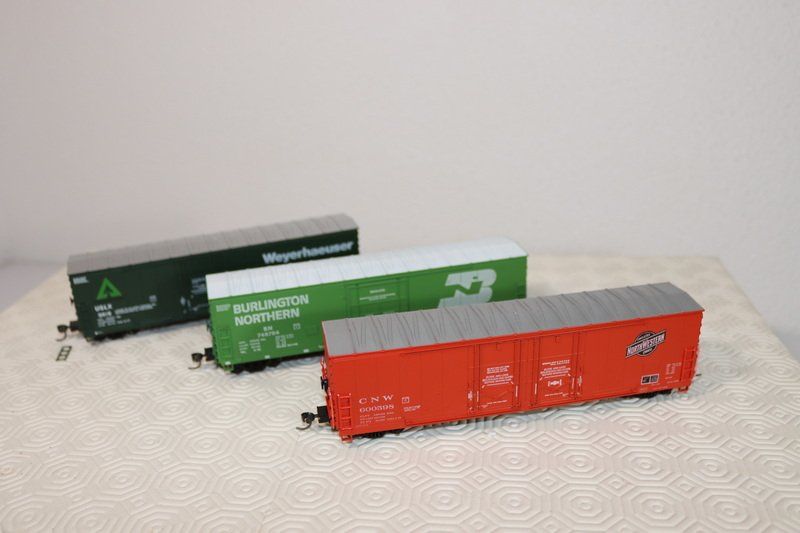 Modellini di ferrovie: 3 US Güterwagen ( 518 ) – Usato da Kerzers venduto da Winu64 1
