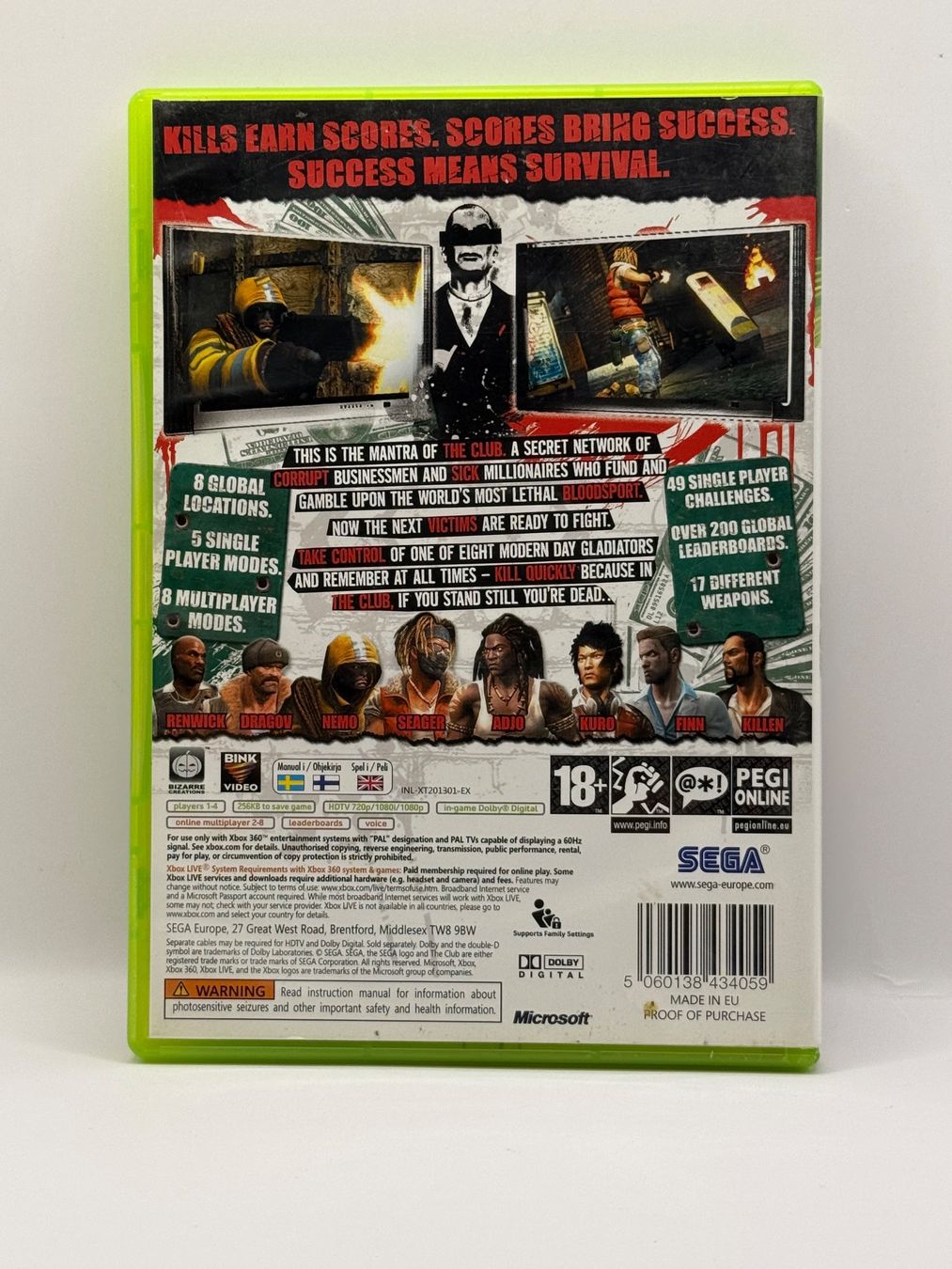 Sega Giochi: Club - XBOX 360 - CIB – Usato da Dietikon venduto da gab_qz7y 1
