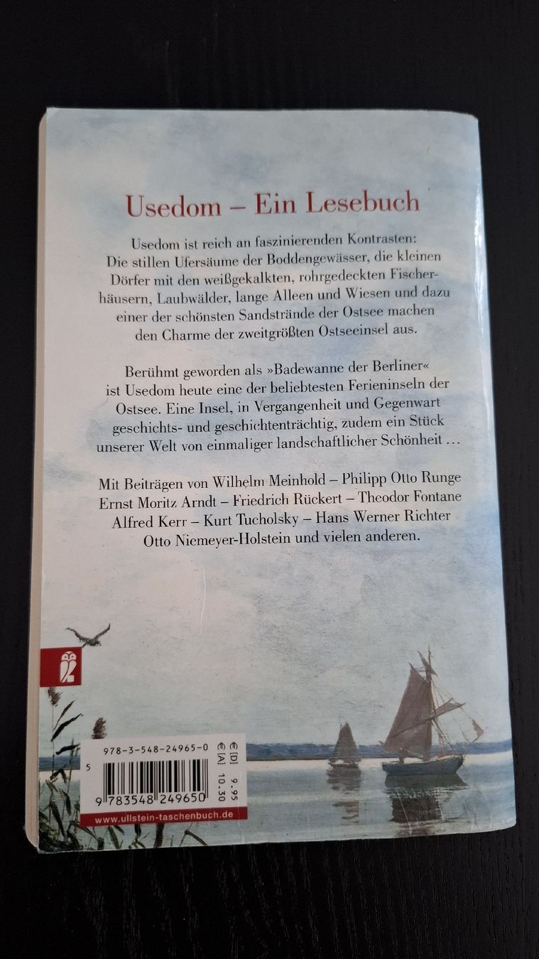 Libri: Usedom • Lesebuch • Hrsg. Renate Seydel – Usato da Ottenbach venduto da Rasenmaeeher 1