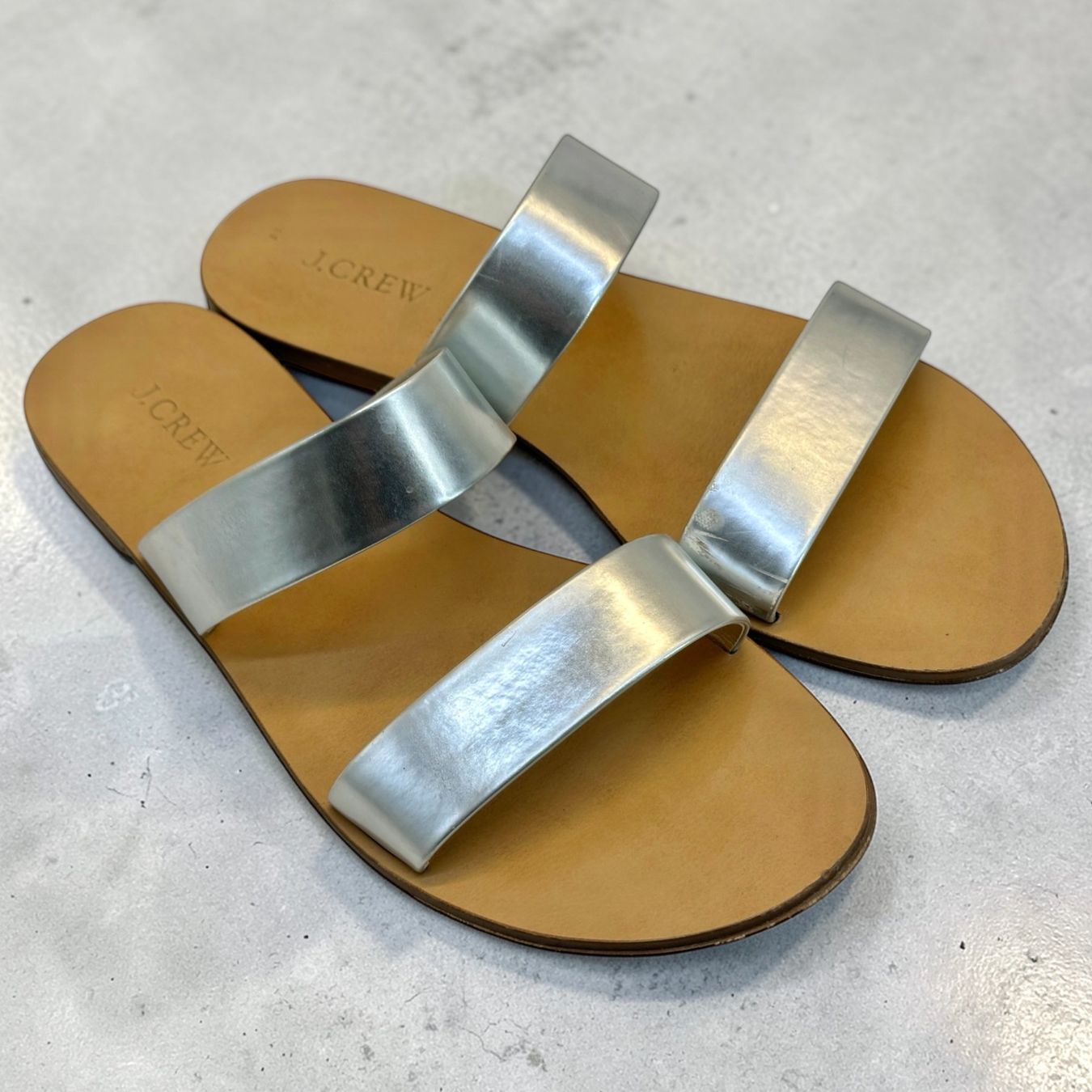J.Crew Damenschuhe: Sandales J.Crew argentées, Pointure 39 – Gebraucht aus Morges von DidisLuxeFinds