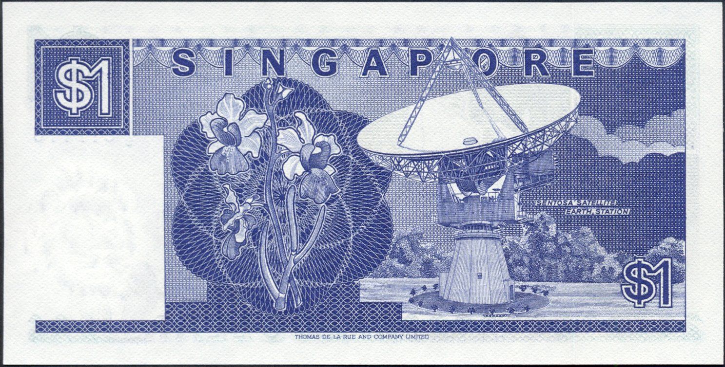 Banknoten: Singapur 1 Dollar 1987 P-18a UNC – Neu (gemäss Beschreibung) aus Schliern b. Köniz von pizzitaxi 1