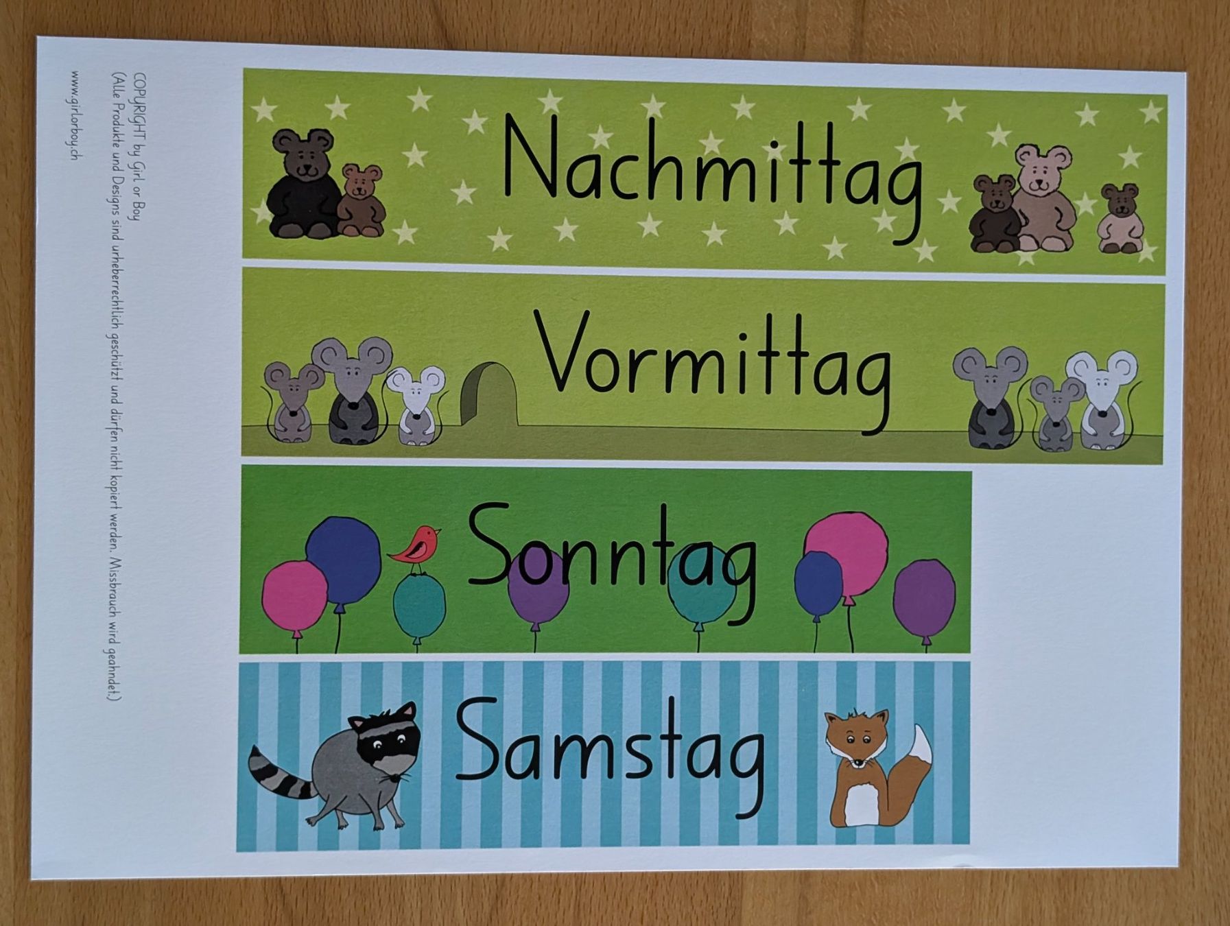 Calendriers: Wochenplan Kindergarten &Unterstufe – Neuf (Voir description) à Weite par Nur63 1