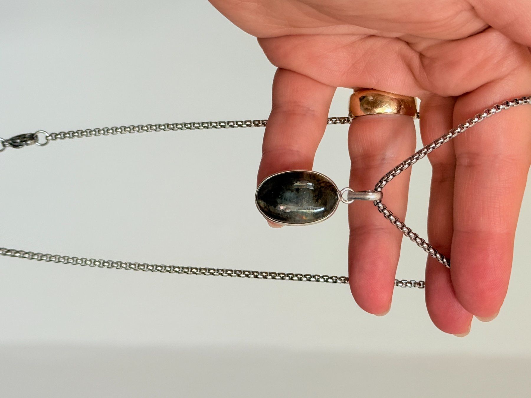 Catenine: Labradorite Gemstone Handmade Jewelry necklace – Nuovo e nell'imballaggio originale da Genève venduto da AGBERG 5