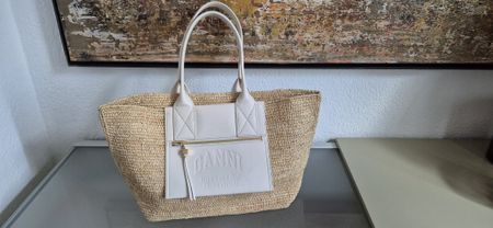 Gianni Sommertasche Raffia/Leder 