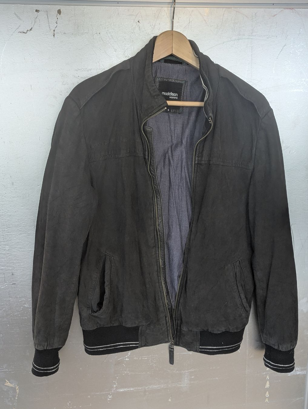 Maddison Giacche: Maddison Weekend Men's Leather Suede Bomber Jacket Size S – Usato da Erlinsbach SO venduto da Meytalien 5