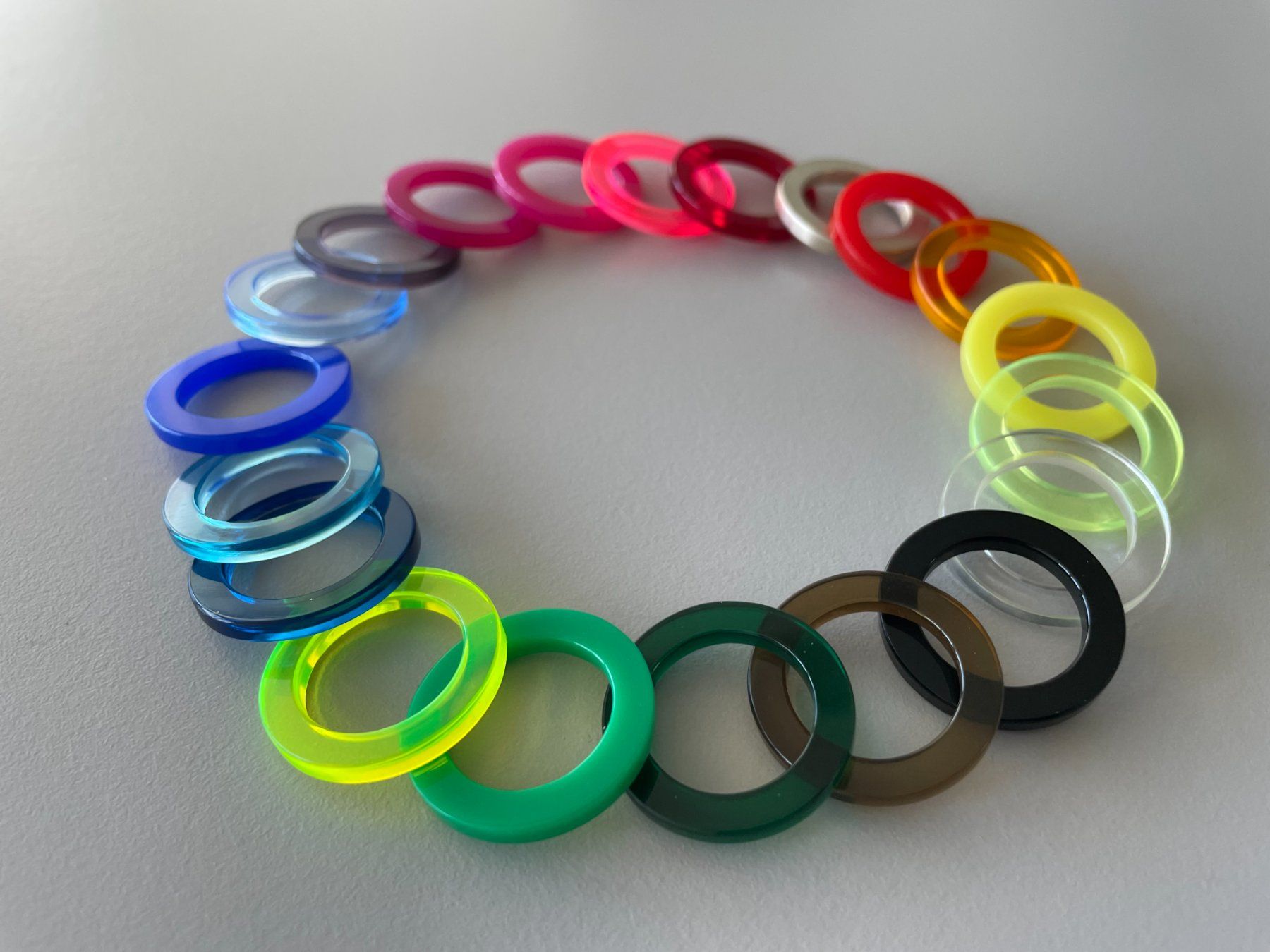 Ringe: Silberring mit 19 Plexiglasringen - Grösse 57 – Neu und originalverpackt aus Turgi von bar_8pdm 4